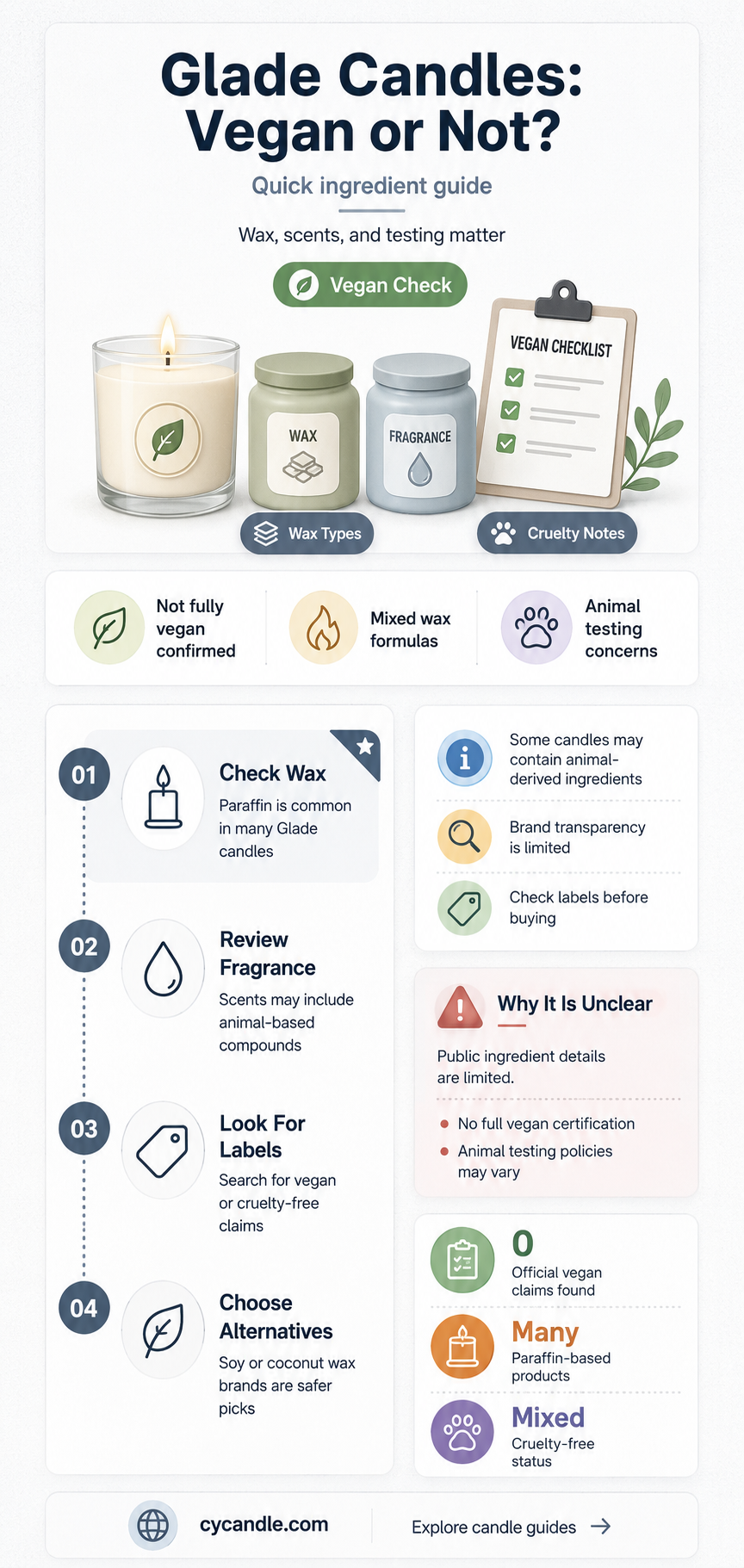 are glade candles vegan
