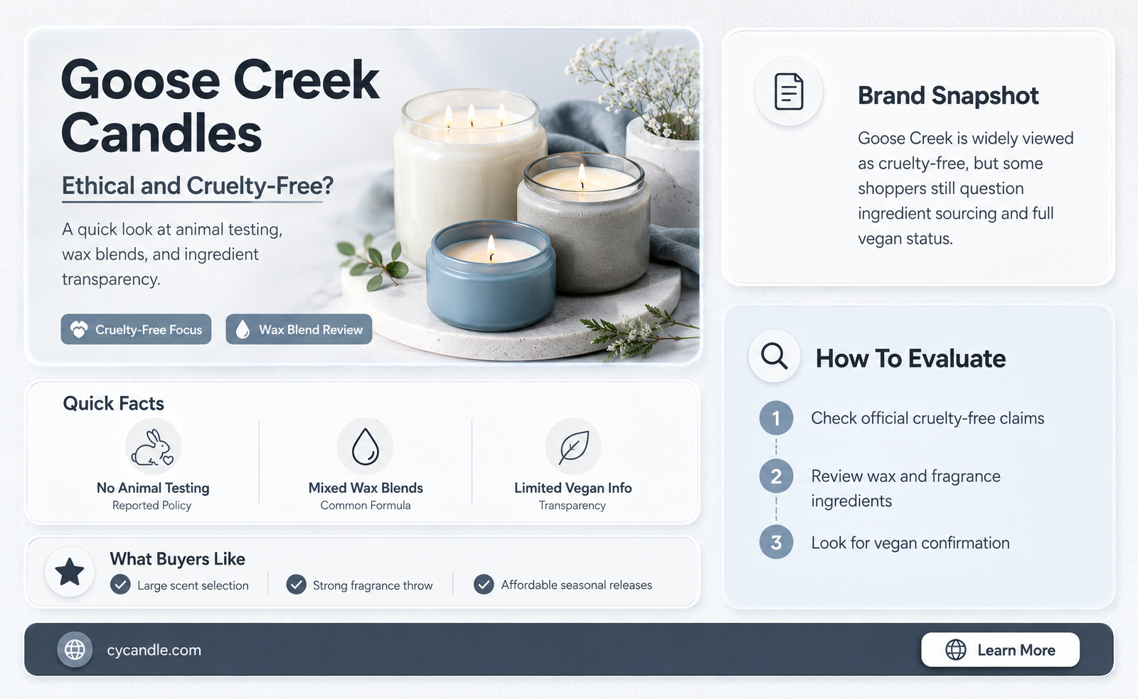 are goose creek candles cruelty free