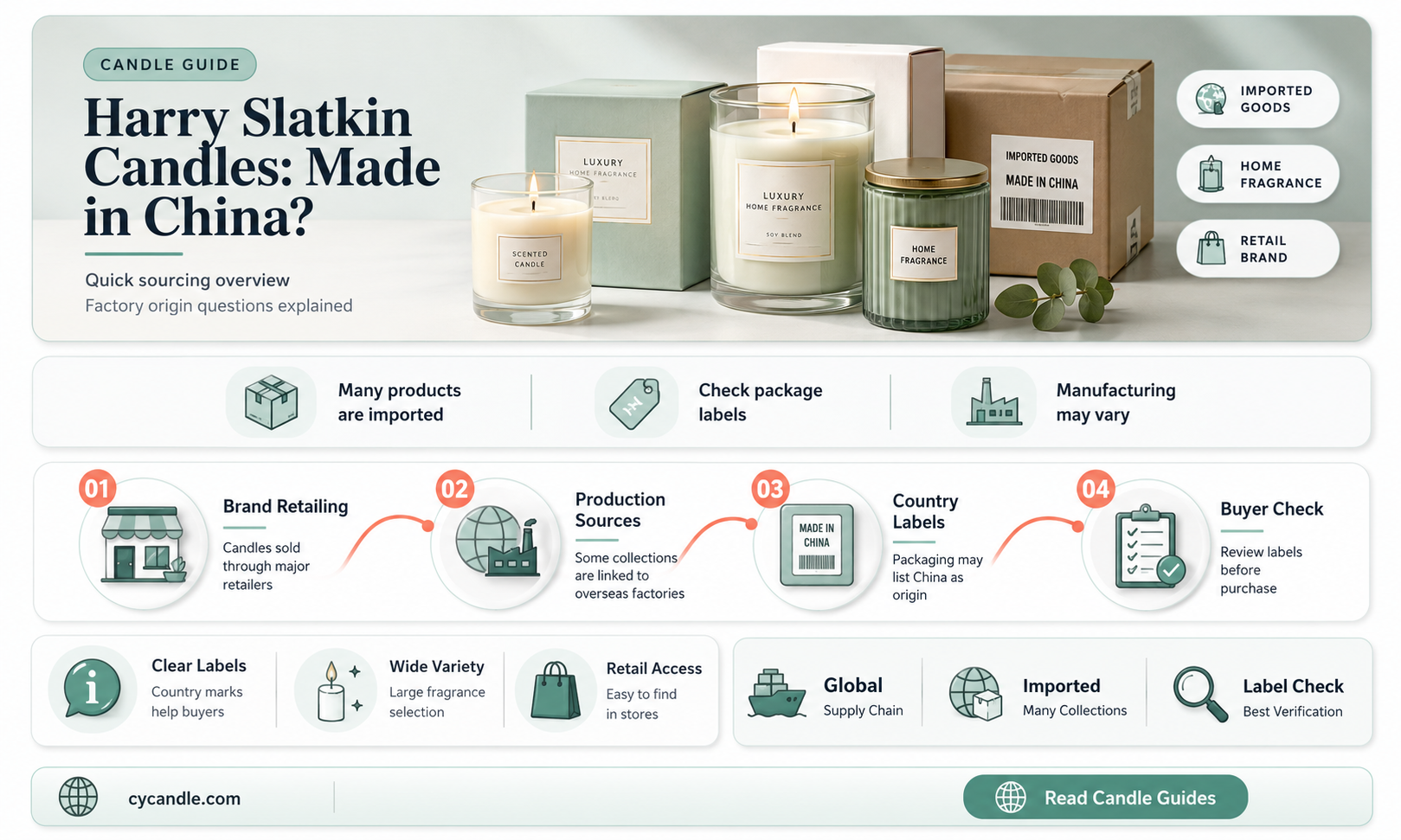 are harry slatkin candles made in china