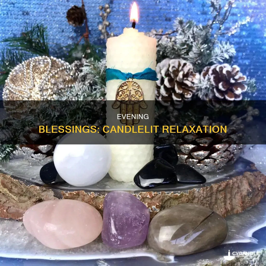 have a blessed evening candle gif