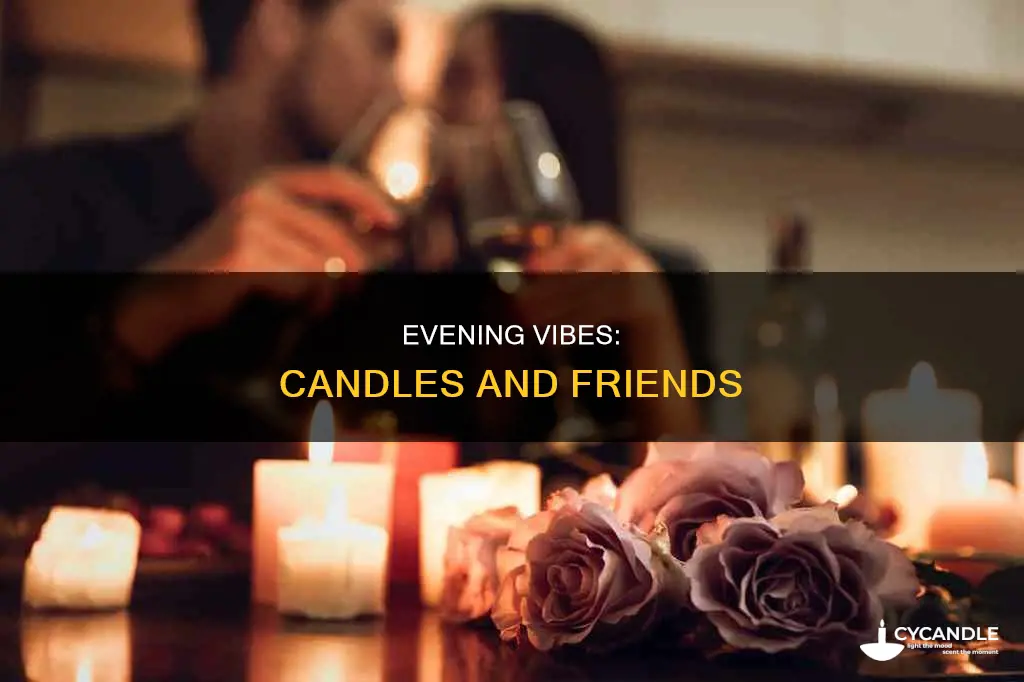 have a great evening friends with candles