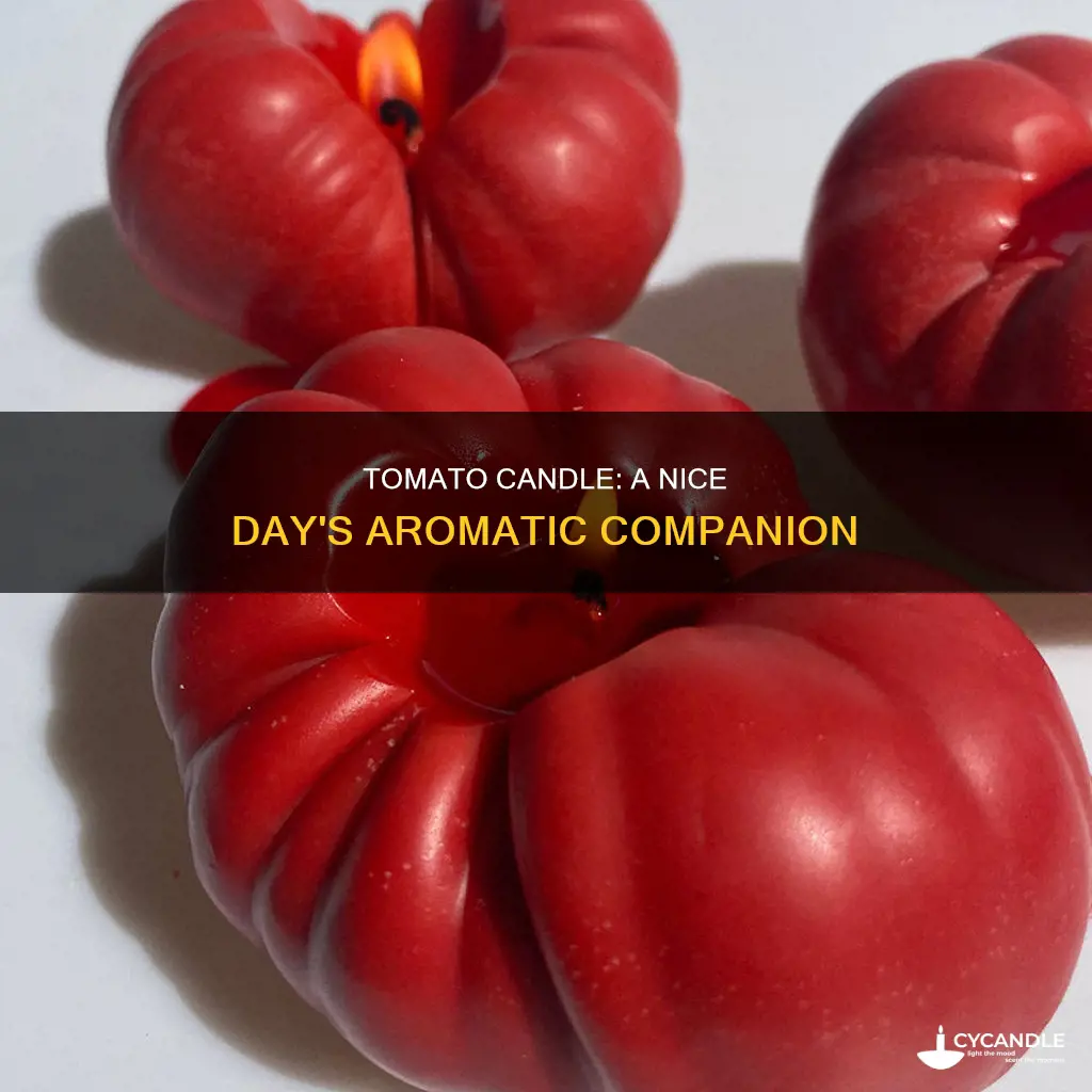have a nice day tomato candle