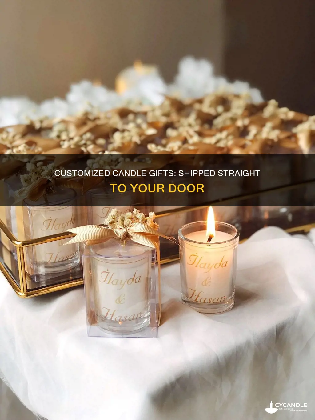 have customized candle gift shipped