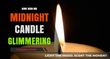 Midnight Candle's Glimmer: A Haunting Sight