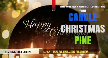 Festive Pine Christmas Votive: A Merry Little Candle