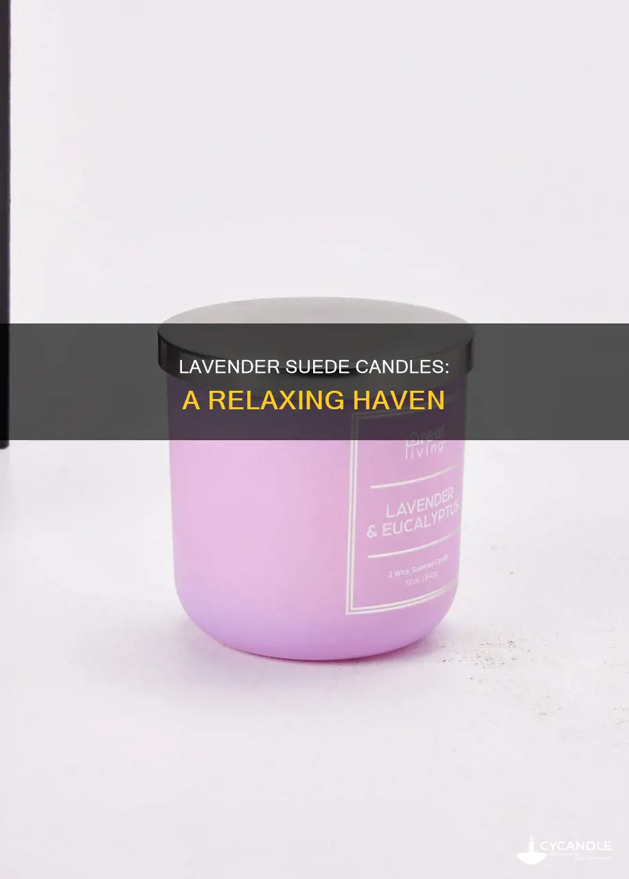 haven lavender suede candle
