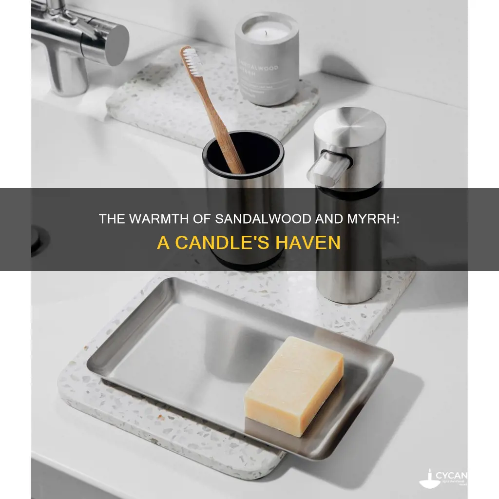 haven smoiked sandalwood and myrrh candle