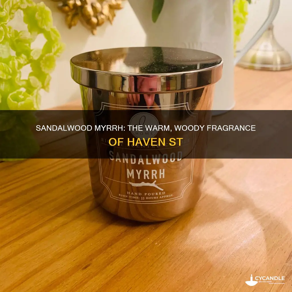 haven st candle co sandalwood myrrh