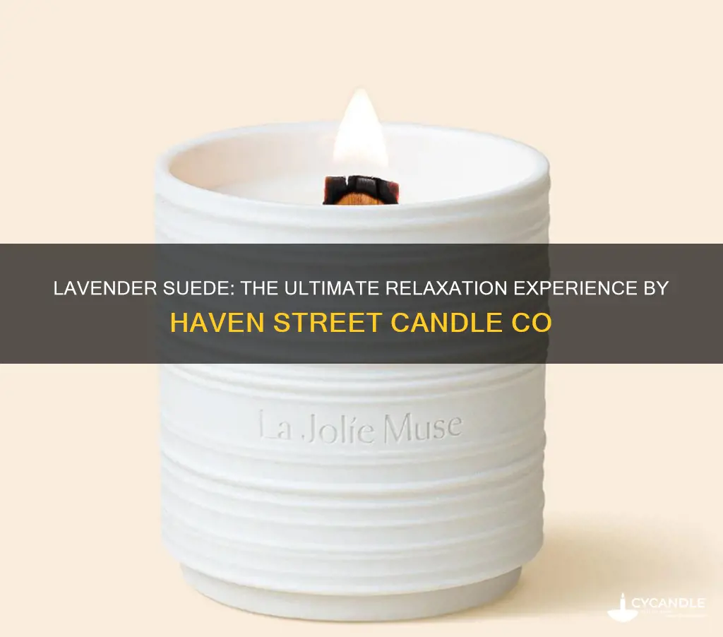 haven street candle co lavender suede