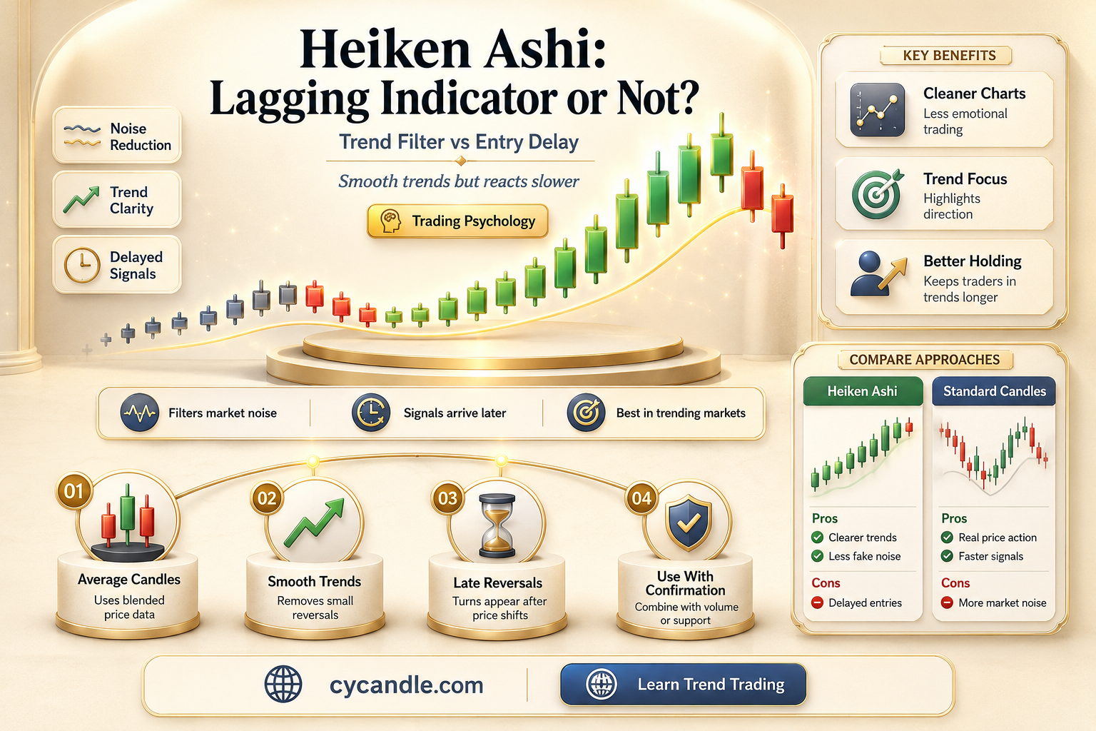 are heiken ashi candles lagging