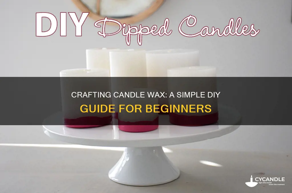 how 2 make candle wax
