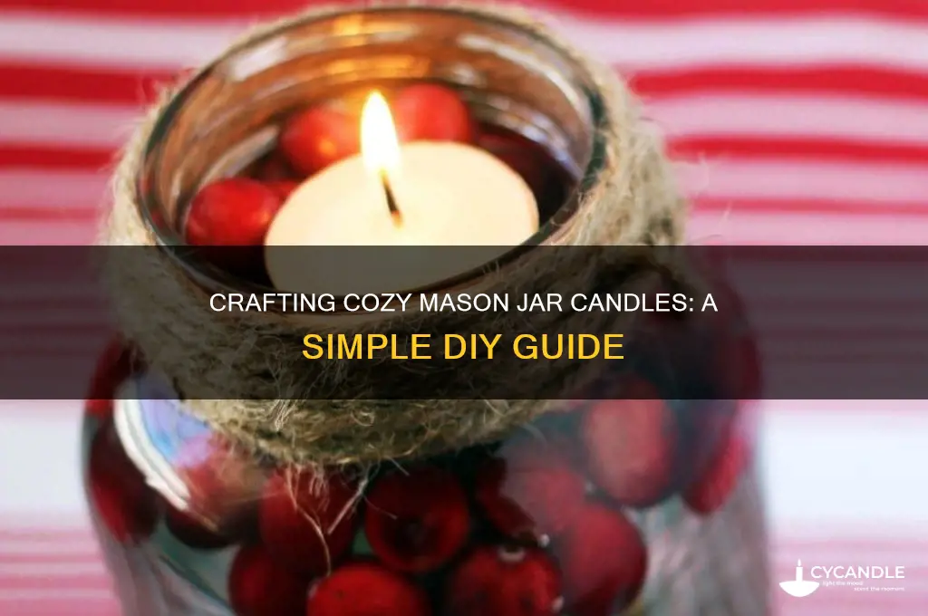 how 2 make mason jar candles