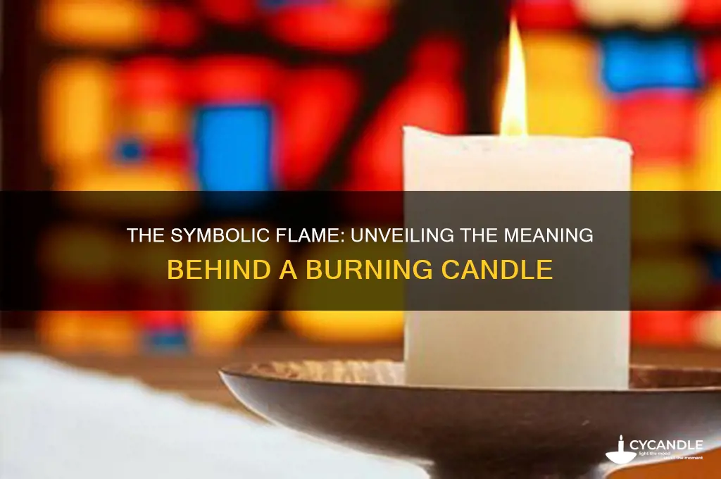 how a candle burns meaning