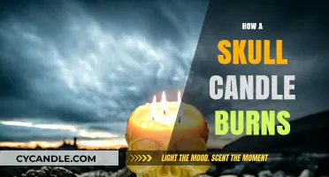 The Mesmerizing Process of a Skull Candle Burning