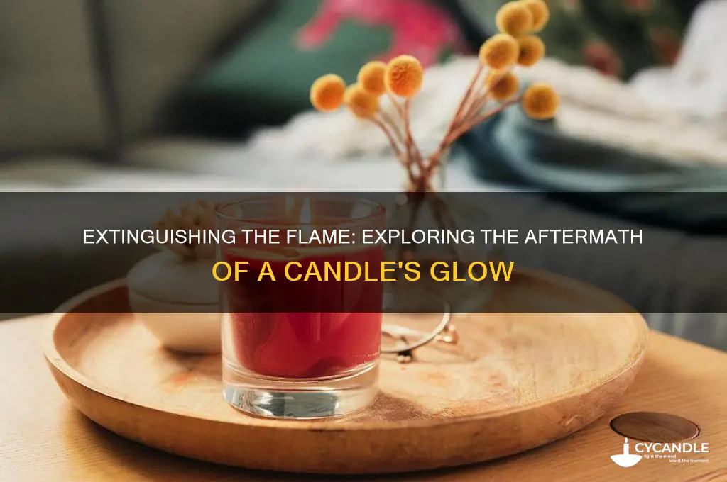 how about after putting out the flame of the candle