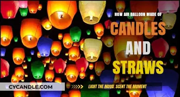 Creating a Hot Air Balloon with Candles and Straws