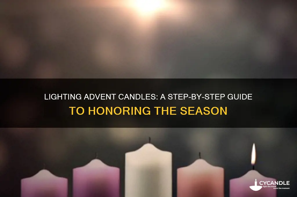 how are advent candles lit
