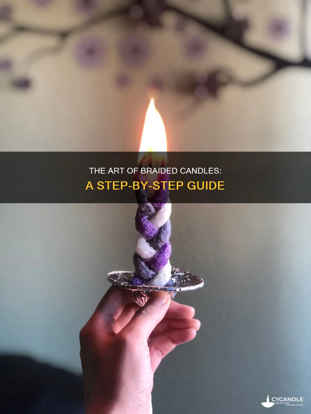 how are braided looking candles made
