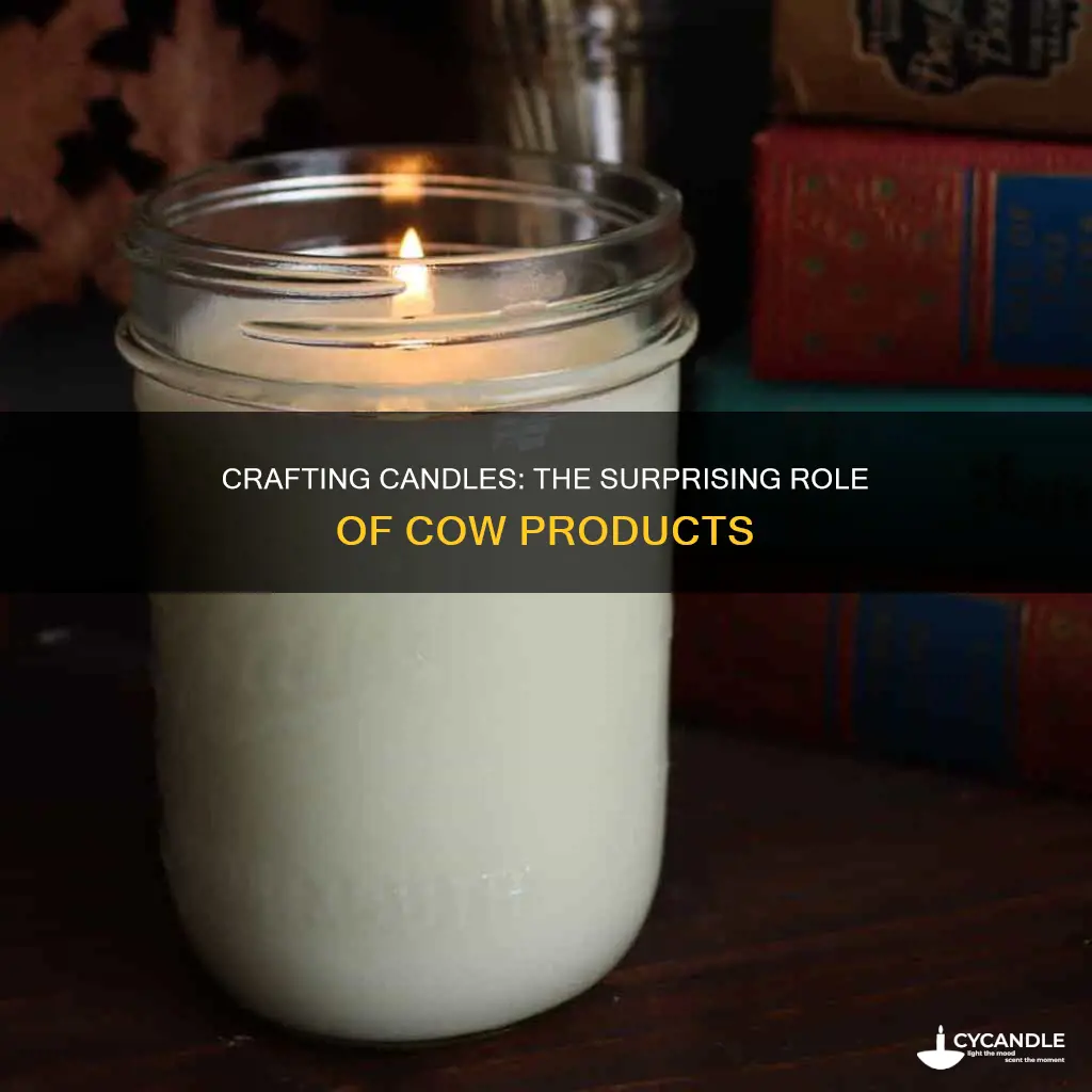 how are candles made from cows