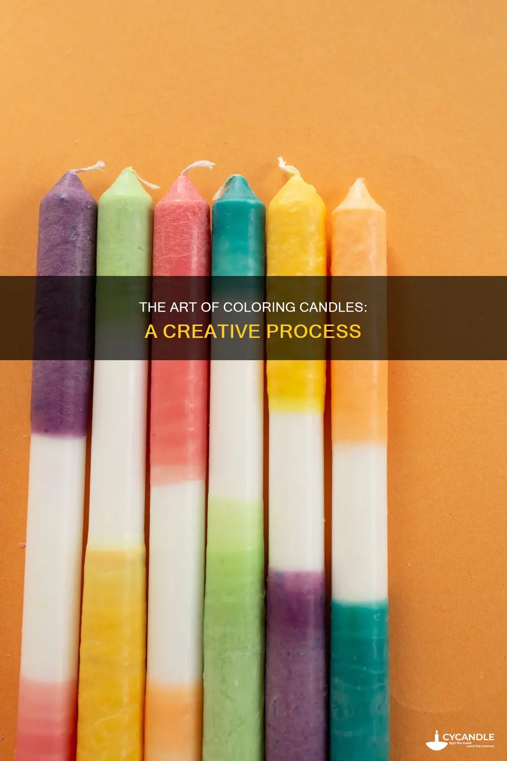 how are colored candles made