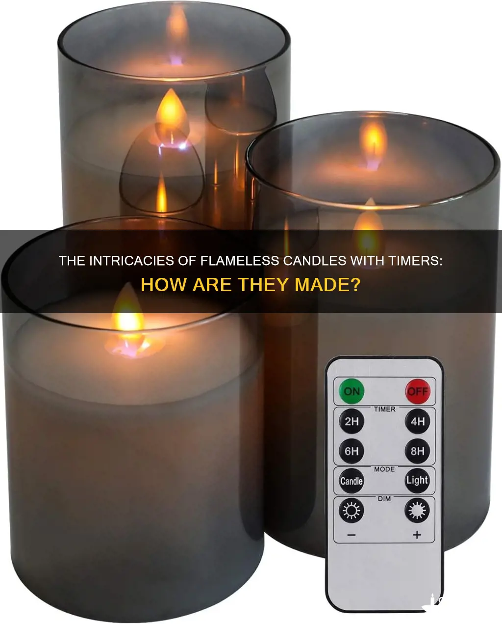 how are flameless candle with timers made