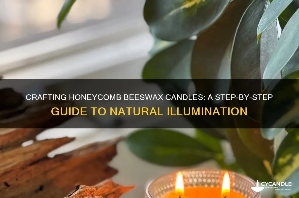 how are honeycomb beeswax candles made
