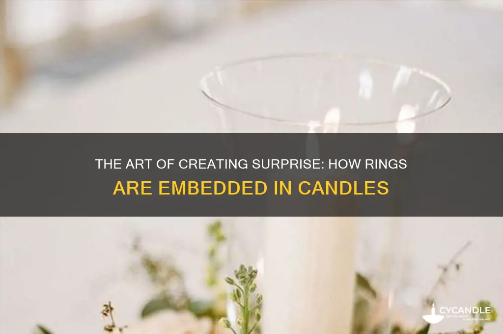 how are rings put inside candles