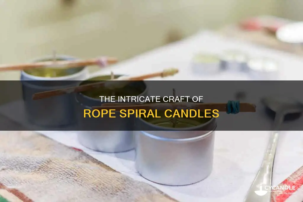 how are rope piral candles made