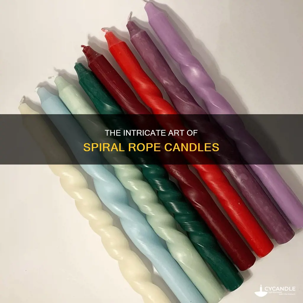 how are rope spiral candles made