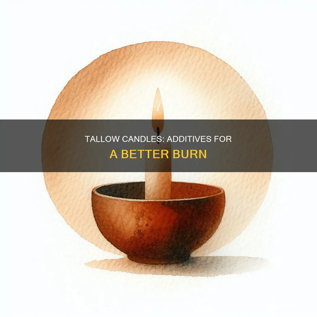 how are tallow candle stick made additive