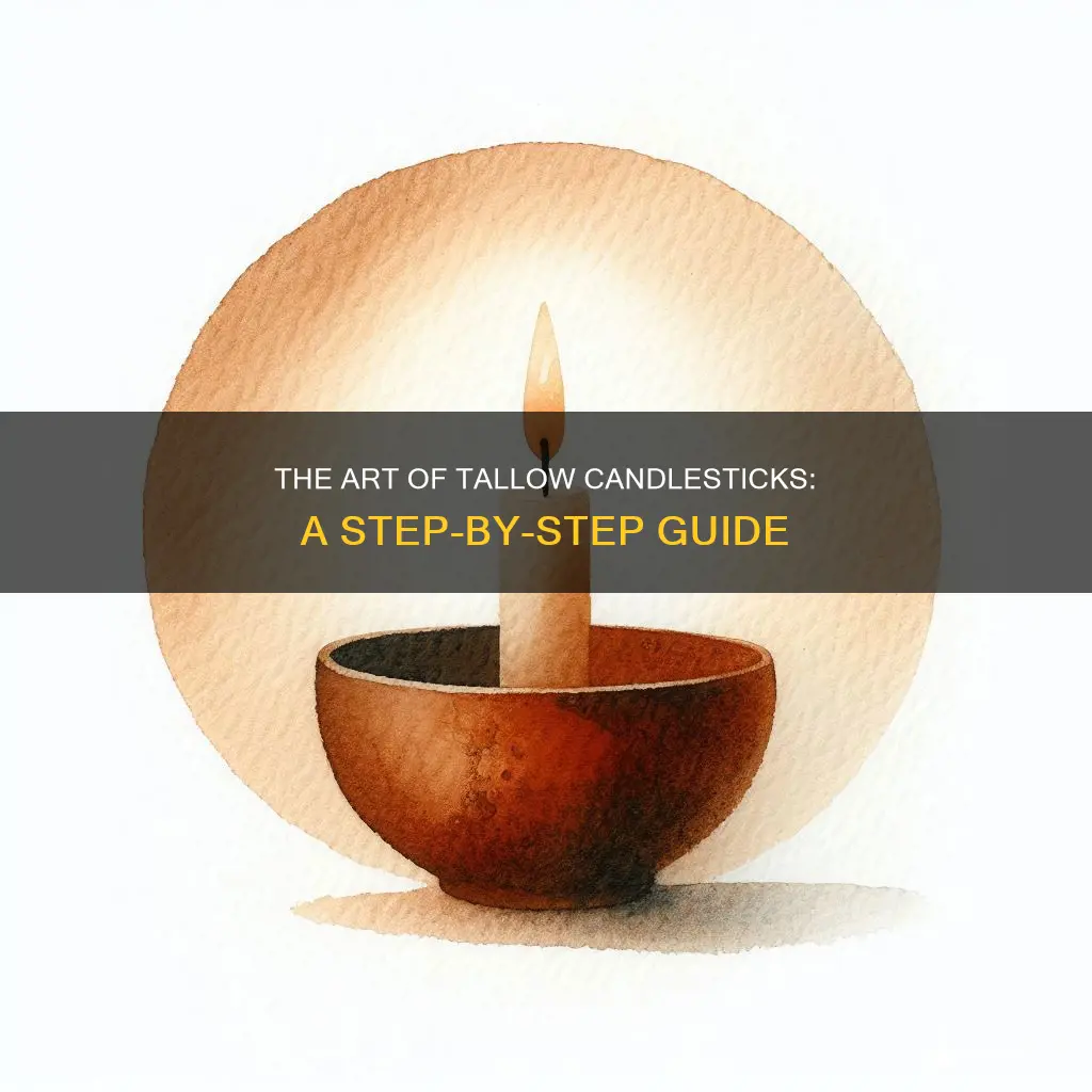 how are tallow candle stick made