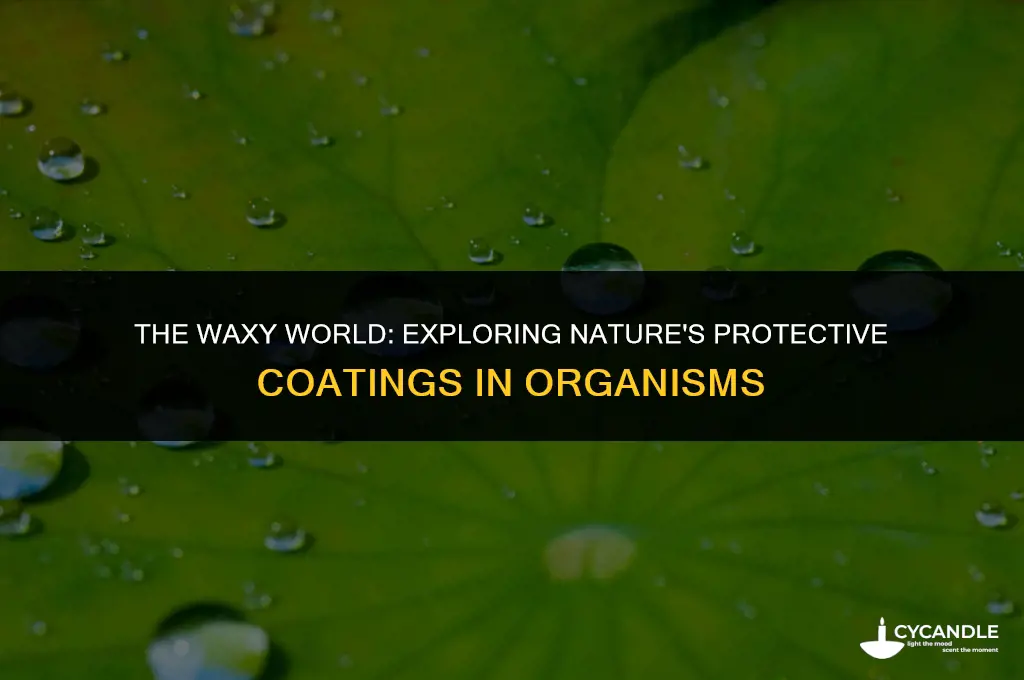 how are waxes used in living organisms