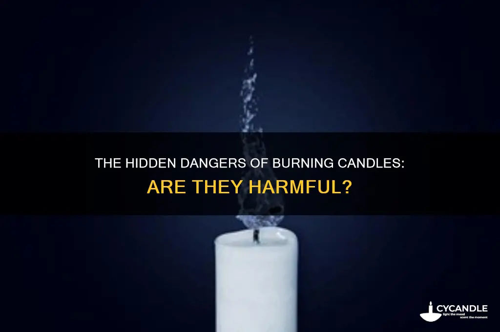 how bad is burning candles