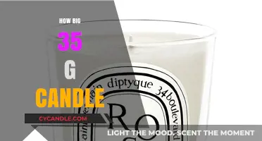 A Massive 35g Candle: How Big Is It?