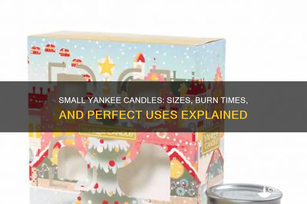 how big are the small yankee candles