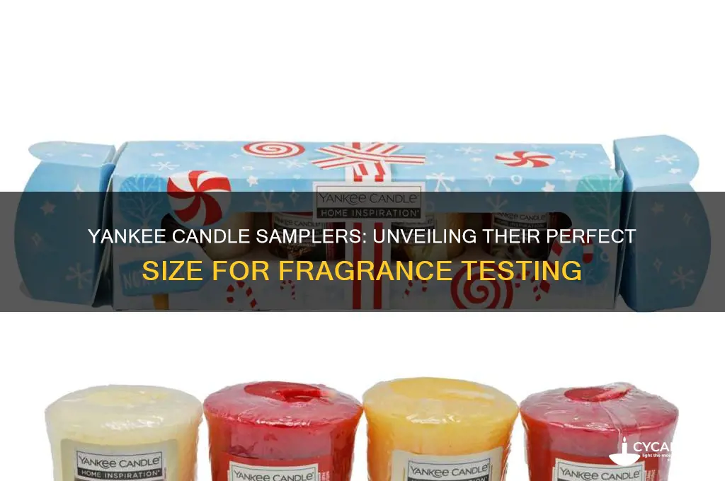 how big are yankee candle samplers