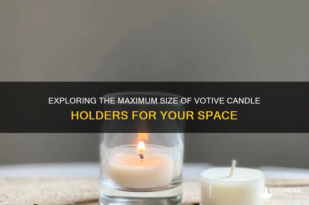 how big can a votive candle holder