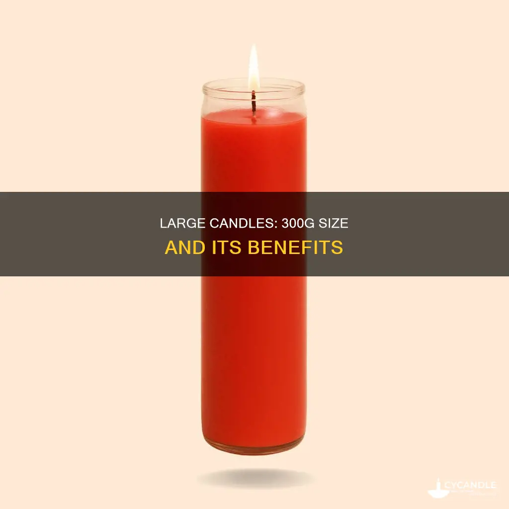 how big is a 300g candle