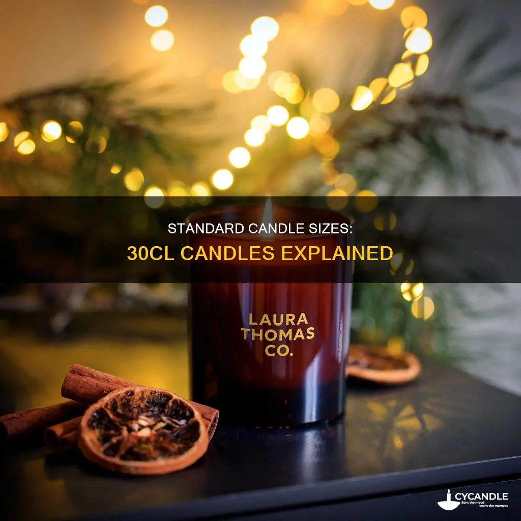 how big is a 30cl candle