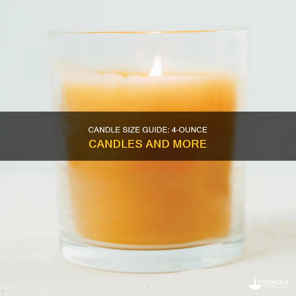 how big is a 4 ounce candle