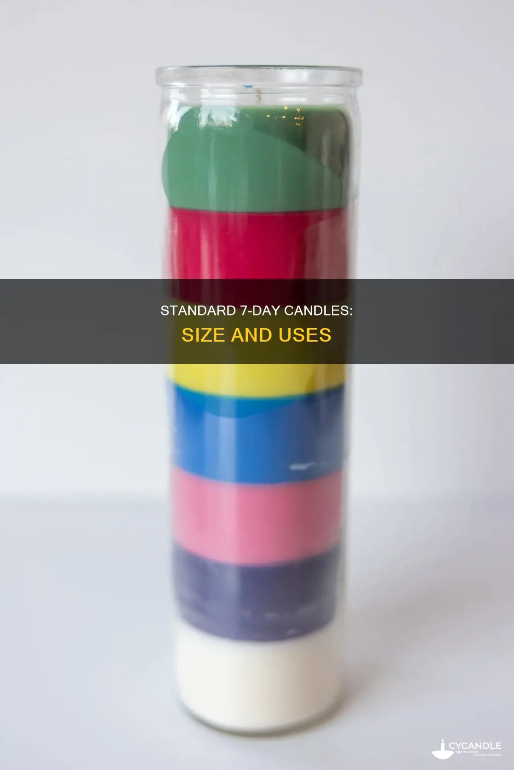 how big is a 7 day candle