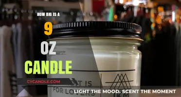 Standard Candle Size: 9 Ounces Burns for How Long?