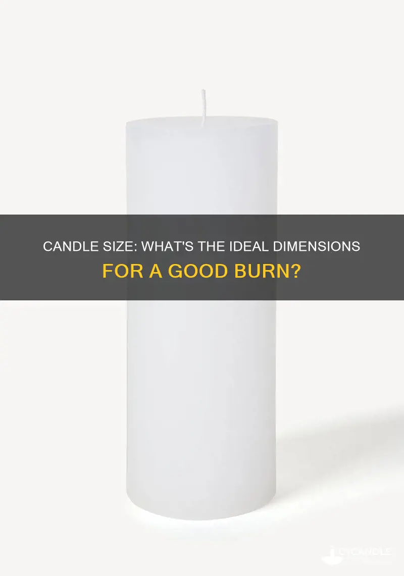 how big is a good size candle
