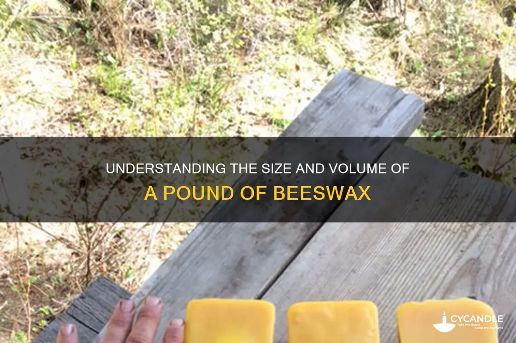 how big is a pound of beeswax