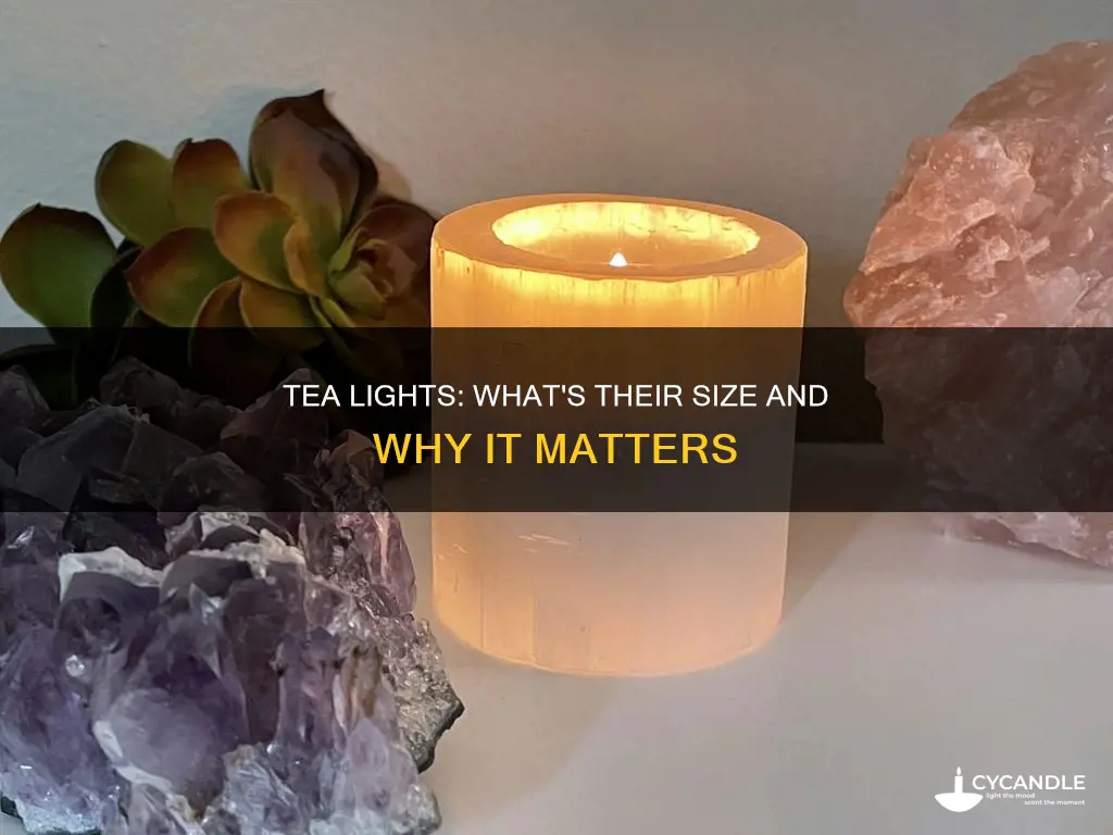 how big is a tea candle