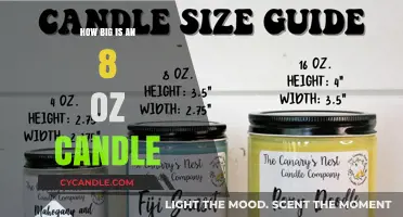 Standard Candle Sizes: 8-Ounce Candle Dimensions