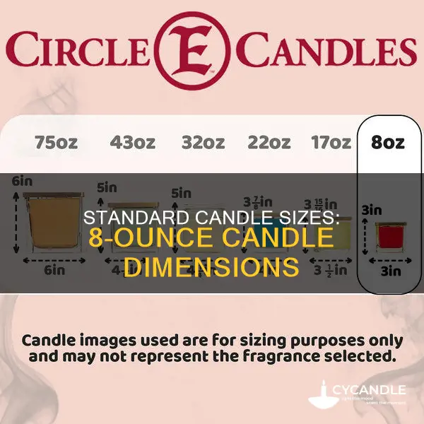 how big is an 8 oz candle