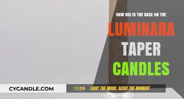 Luminara Taper Candles: What's the Base Size?