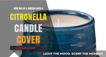 Effective Citronella Candle Radius: How Big an Area?