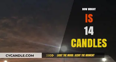 Candlelight Brightness: 14 Candles Shine as Much as..